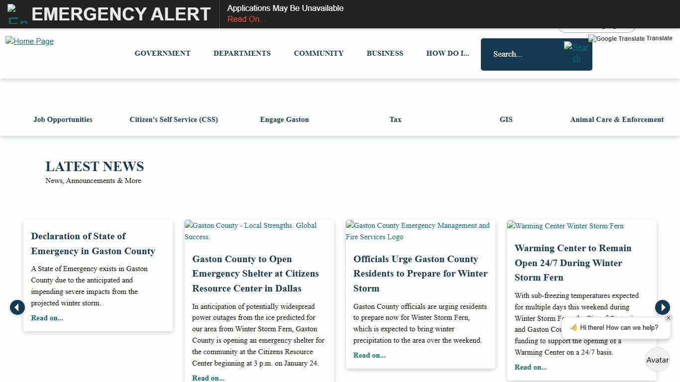 Gaston County, NC Official Website