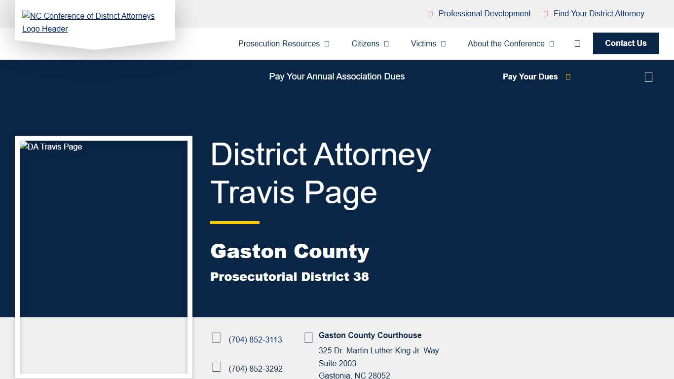 Prosecutorial District 38 - North Carolina Conference of District Attorneys